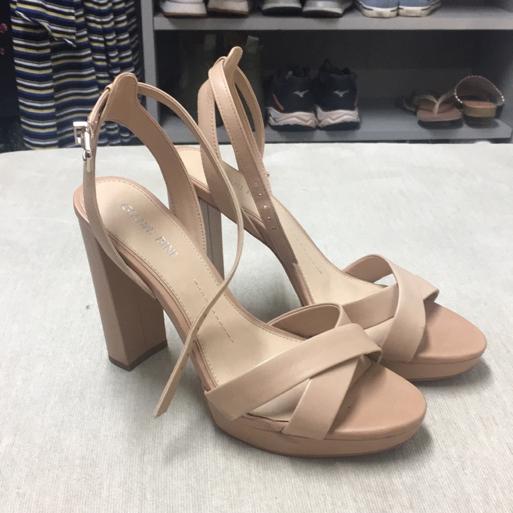 Gianni Bini Nude Heel Sandals (character shoes)